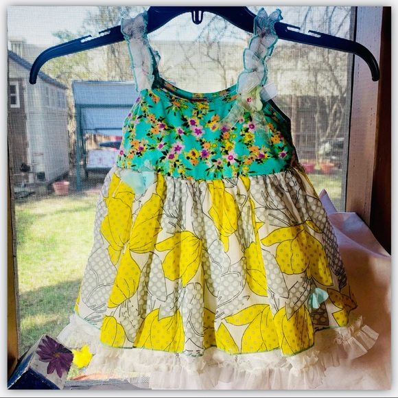 Mini Mini Spring Baby Girl Dress 18 months - Picture 2 of 6
